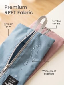 rpet eco travel foldable shoe bag