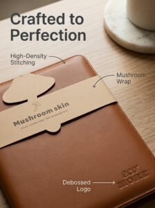 eco more mushroom skin notebook