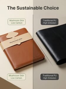 eco more mushroom skin notebook