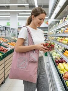 rpet eco travel foldable shopping bag