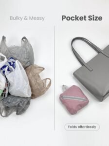 rpet eco travel foldable shopping bag