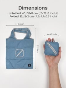 rpet eco travel foldable shopping bag