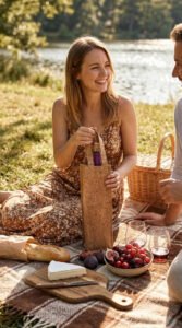 rpet eco more recycled cork wine bag