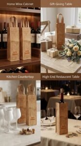 rpet eco more recycled cork wine bag