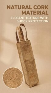 rpet eco more recycled cork wine bag