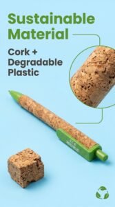 Eco More Recycled Cork Ball Pen rpet eco more recycled cork card holder (复制)
