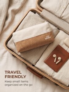 Eco More Cork & Cotton Two Tone Pencil Bag rpet eco more make up bag (cork & cotton) (复制)