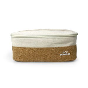 Eco More Cork & Cotton Two Tone Cosmetic Bag rpet eco more make up bag (cork & cotton)