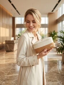Eco More Cork & Cotton Two Tone Cosmetic Bag rpet eco more make up bag (cork & cotton)