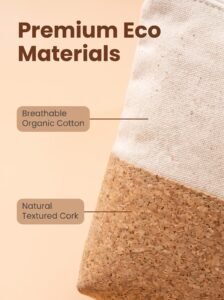 Eco More Cork & Cotton Two Tone Make Up Bag rpet eco more make up bag (cork & cotton)