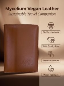 eco more mushroom skin passport holder