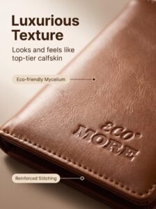 eco more mushroom skin passport holder