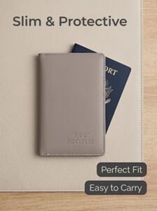 eco more bamboo fiber passport holder