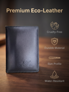 eco more apple skin passport holder
