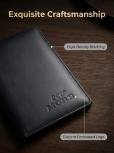 eco more apple skin passport holder