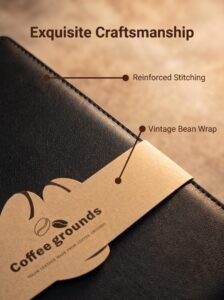 eco more coffee grounds notebook