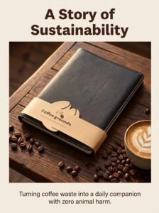 eco more coffee grounds notebook