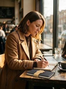 eco more coffee grounds notebook