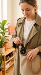 rpet eco more recycled tire key chain
