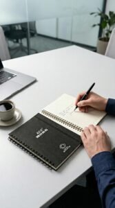 eco more recycled tire notebook