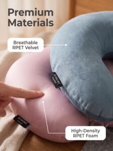 rpet eco travel u shaped neck pillow