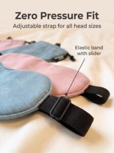 RPET Eco Travel Velvet Sleep Eye Mask rpet eco travel u shaped neck pillow