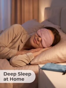 RPET Eco Travel Velvet Sleep Eye Mask rpet eco travel u shaped neck pillow