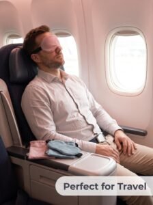 RPET Eco Travel Velvet Sleep Eye Mask rpet eco travel u shaped neck pillow