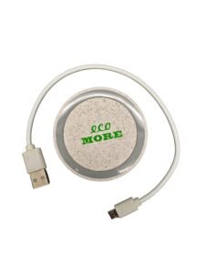 eco more natural wheat straw magnetic wireless charger