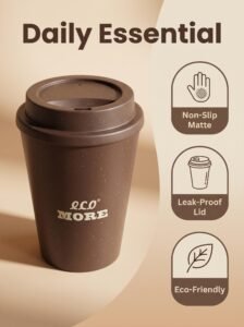 Eco More Recycled Coffee Grounds Cup eco more recycled coffee grounds cups