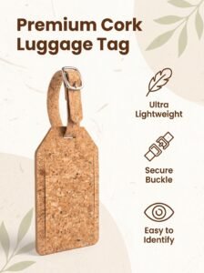 eco more recycled cork tote bag