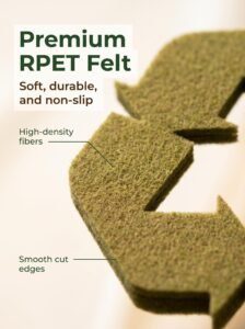 Eco More RPET Felt Coaster rpet felt coaster