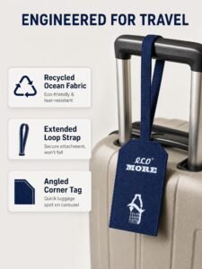 Eco More Recycled Ocean Waste Luggage Tag fme047 (2)